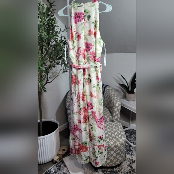 Roz & Ali Floral High Low Maxi Dress 14 - Picture 4 of 5